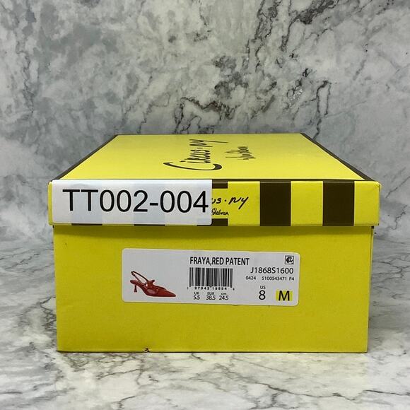 Circus by Sam Edelman Sz 8M Red Patent Fraya Slingback Pumps Pointed Toe T2-4 - Picture 9 of 9